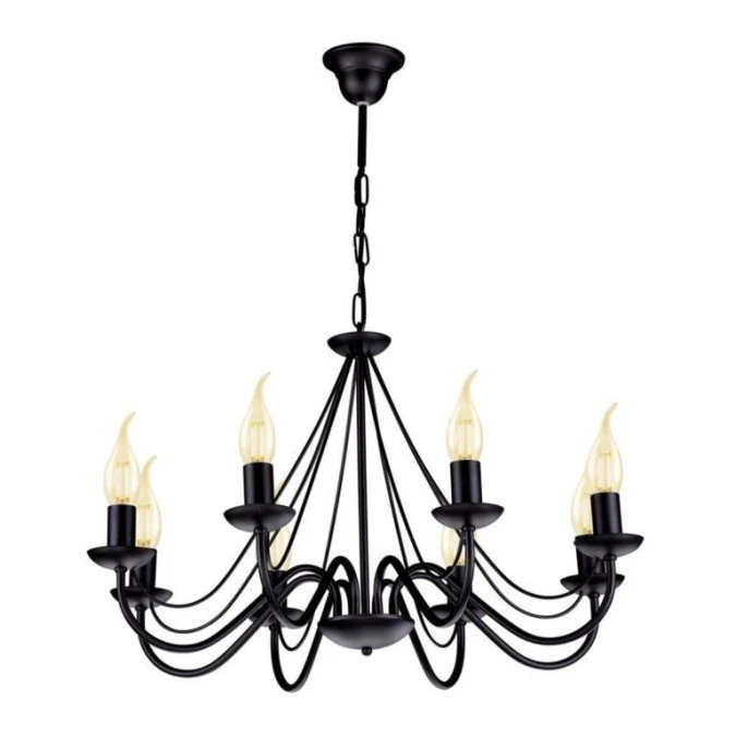 Lampa wisząca w stylu rustykalnym czarna z serii BARTEZ K‑3992 Kaja Lighting - obrazek 1