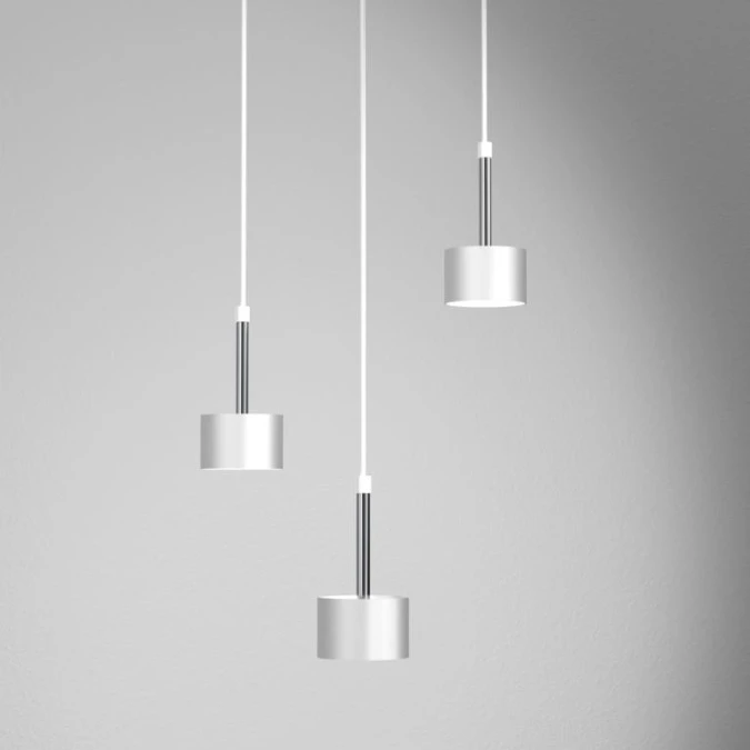 Lampa wisząca ARENA WHITE/SILVER 3xGX53 MLP7780 Milagro - obrazek 2