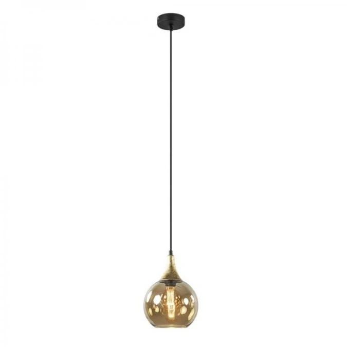 Lampa wisząca nowoczesna 1xE27 CALLISTO BLACK/GOLD - obrazek 1
