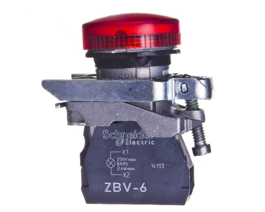 Lampka sygnalizacyjna 22mm czerwona 230V AC XB4BV64 - obrazek 2