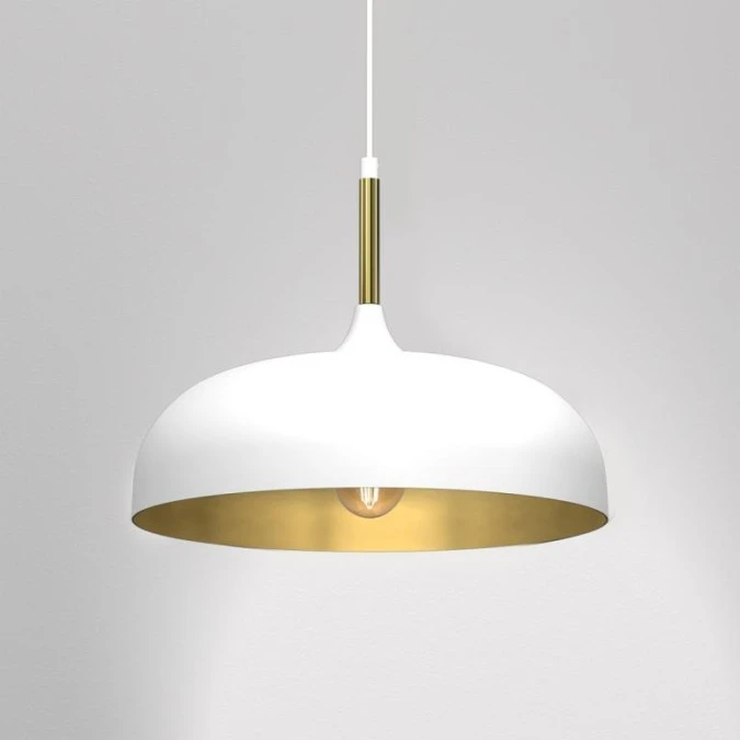 Lampa wisząca LINCOLN WHITE/GOLD 1xE27 35cm MLP8031 Milagro - obrazek 3