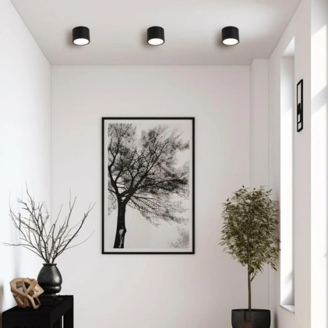 Lampa sufitowa Kendal oprawa natynkowa 1 x GX53 czarna LP‑6331/1SM IP65 BK Light Prestige - obrazek 3