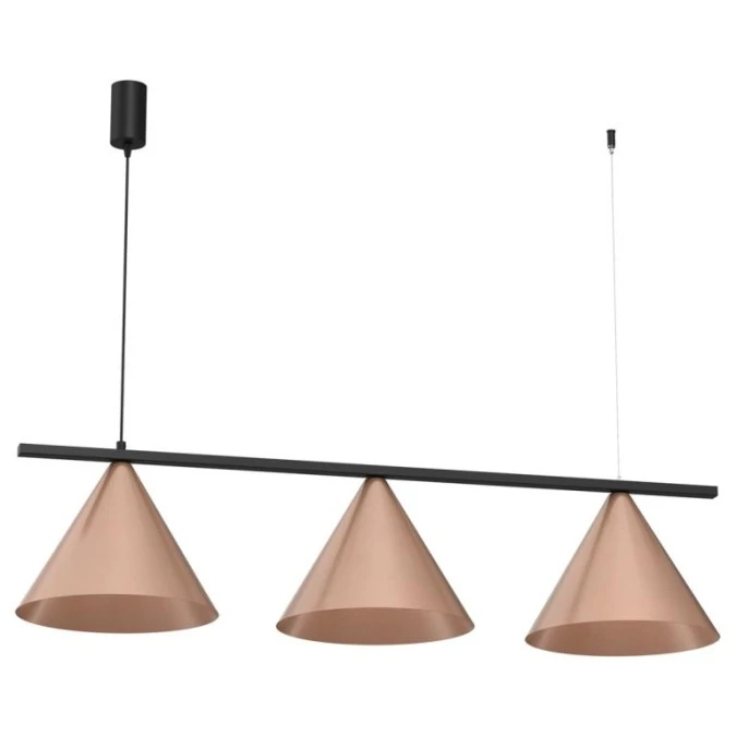 Lampa wisząca CAPITAL CZARNY‑MIEDZIANY 3XGX53 MLP0940 Milagro - obrazek 1