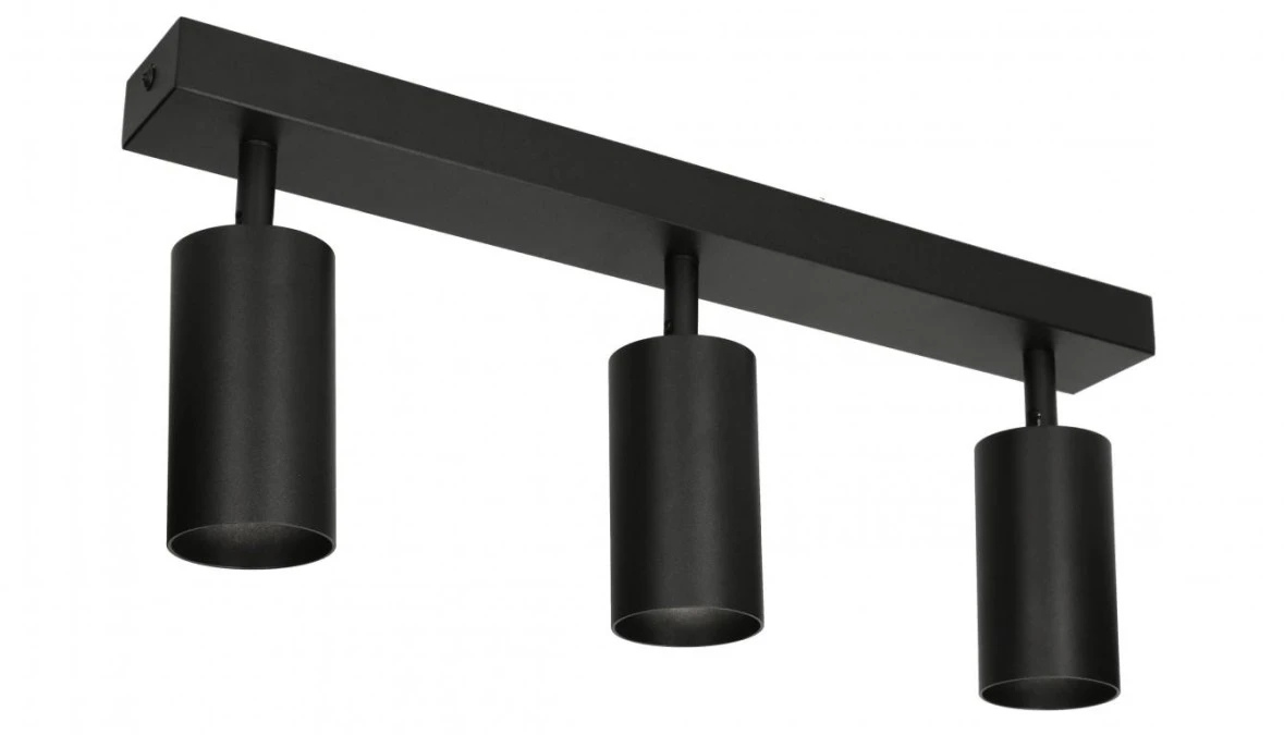Lampa sufitowa EYES III reflektor plafon litwa 3xGU10 regulowane tuby kolor czarny MK MEGAKABEL - obrazek 3