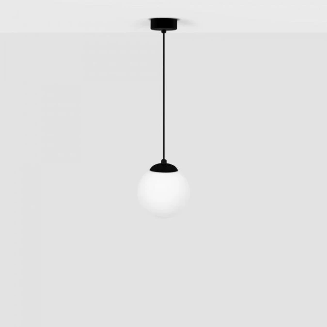 Lampa wisząca pojedyncza SAVOY z białym szklanym kloszem na trzonek E14 K‑4920 Kaja Lighting - obrazek 1