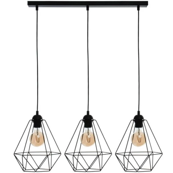 Lampa wisząca BASKET BLACK 3xE27 MLP7215 Milagro - obrazek 3