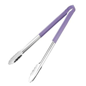 Hygiplas Tong do serwowania oznaczony kolorem fioletowy 405mm Hygiplas Tong do serwowania oznaczony kolorem fioletowy 405mm
