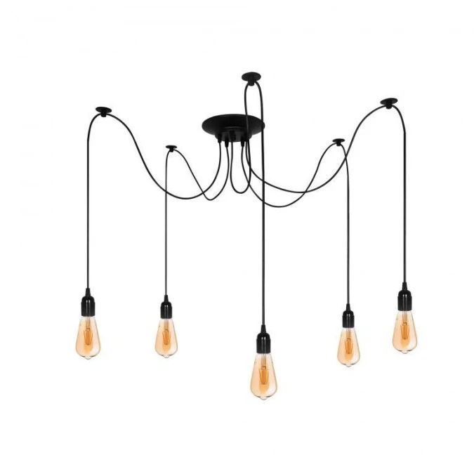 Lampa wisząca pająk ARANEA 5xE27 czarny EDO777188 EDO - obrazek 2