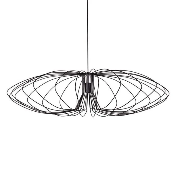 Lampa wisząca TIZI z imponującym drucianym kloszem na E27 K‑3408 CZARNY Kaja Lighting - obrazek 1