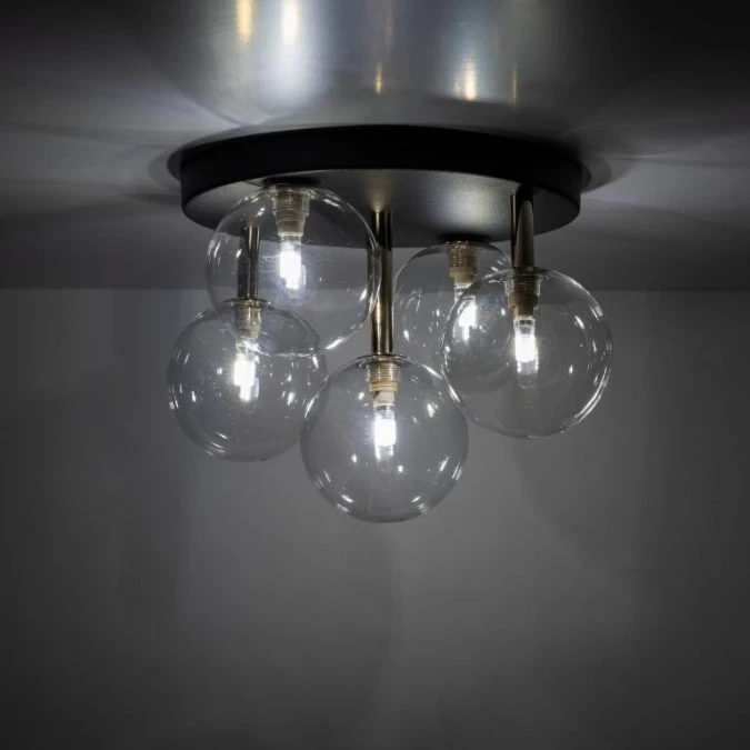 Lampa sufitowa z czarno‑złotymi elementami NILOS 5xG9 758 TK Lighting - obrazek 3