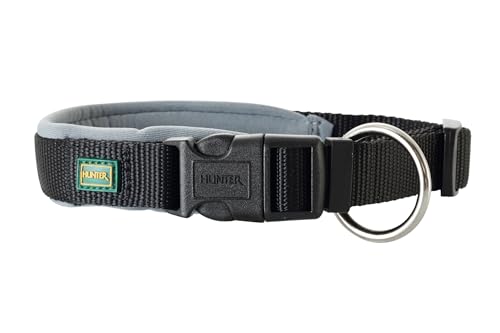 Hunter Vario Plus obroża na szyję Neopren 28 do 30 cm 15 mm czarna - obrazek 1