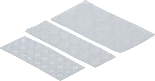BGS Diy 80866 Zestaw odbojników elastycznych przezroczyste 46 szt.