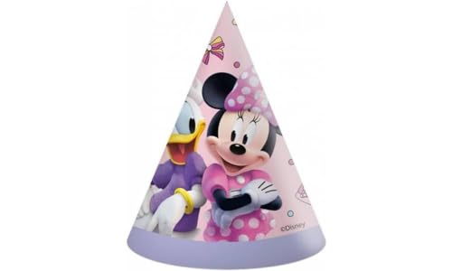 Czapeczki Urodzinowe Minnie Mouse, 6 Szt. Czapeczki Urodzinowe Minnie Mouse, 6 Szt.
