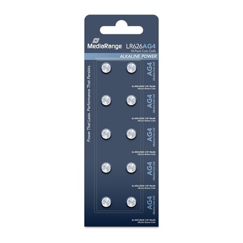 MediaRange alkaliczne baterie guzikowe klasy premium, AG4LR6261,5V, 10 sztuk w opakowaniu - obrazek 1