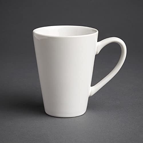 Olympia gl487 Kubek do kawy latte, 340 ml, 12 oz, biały (zestaw sztuk)