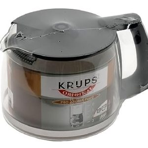 Szklany dzbanek Krups 034.42 pasuje do aromatu T 10 / Plus, F 140 145 z pokrywką Szklany dzbanek Krups 034.42 pasuje do aromatu T 10 / Plus, F 140 145 z pokrywką