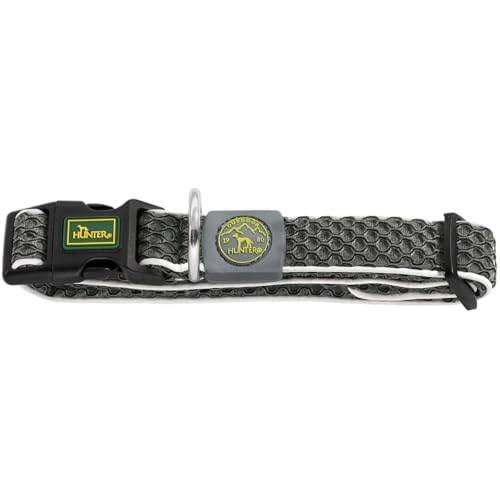 Obroża Hunter Hilo Vario Basic kolor szary S Obroża Hunter Hilo Vario Basic kolor szary S