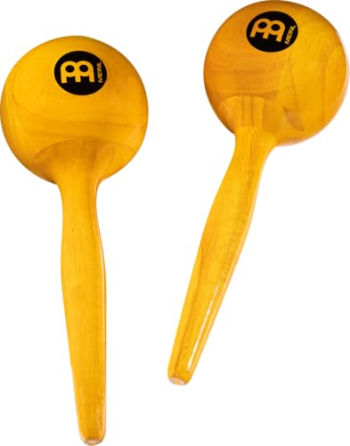 Meinl Percussion Wood Maracas Shaker 2 instrumenty muzyczne z ciepłym dźwiękiem drewno, naturalne (MWM2AM)
