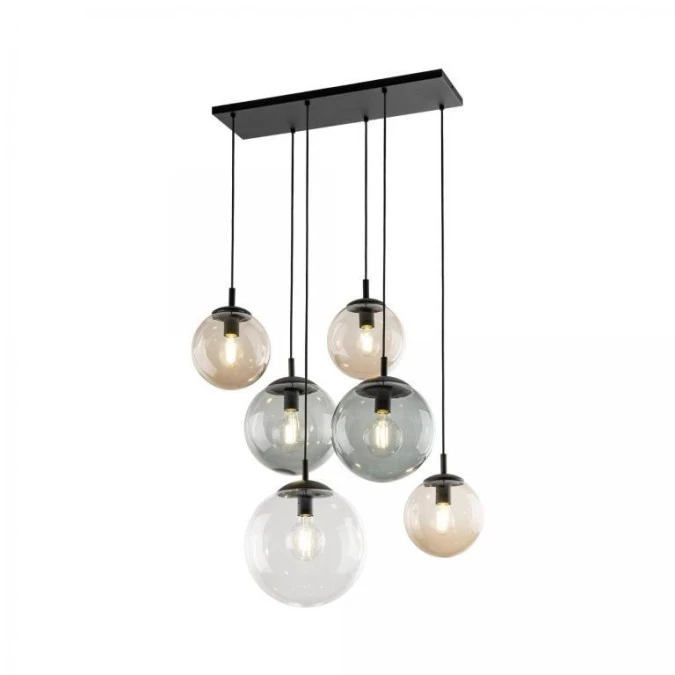 Lampa wisząca szklana wielokolorowa ESME Czarny 6xE27 4819 TK Lighting - obrazek 3