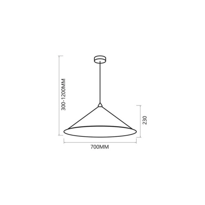 Lampa wisząca Fuji Ø70cm 1xE27 MLP0646 Milagro - obrazek 2