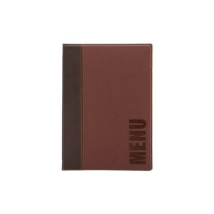 Securit Trendy Lederoptik A4 kartka na wino z 1 podwójną wkładką do menu (na 4 strony A4), czerwone Securit Trendy Lederoptik A4 kartka na wino z 1 podwójną wkładką do menu (na 4 strony A4), czerwone