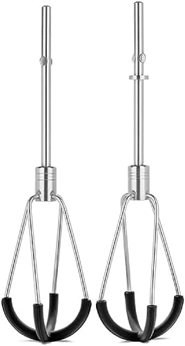 KitchenAid 5KHMFEB2 Flex Edge Beaters do mikserów ręcznych, stal nierdzewna 18/8, czarne