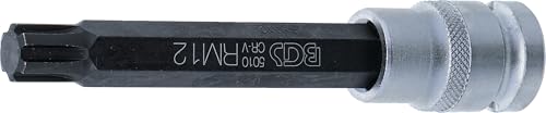 BGS 5010 Nasadka do bitów długość 120 mm 12,5 (1/2") profil klinowy (do RIBE) M12 - obrazek 1