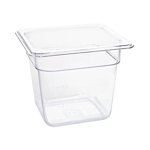 Vogue U241 1/6 pojemnik gastronomiczny 150 mm 2,3 l przezroczysta patelnia do przechowywania żywności - obrazek 1