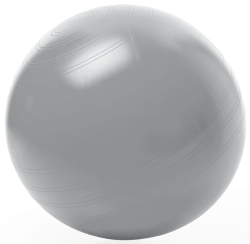 TOGU Piłka gimnastyczna do siedzenia ABS (odporna na rozerwanie), 75 cm, srebrna