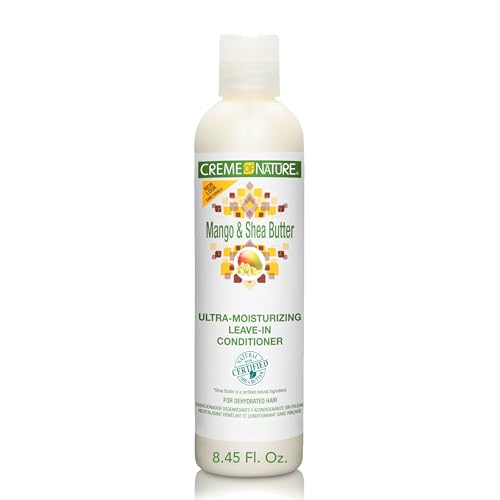 Creme of Nature Masło Mango i Shea Ultra nawilżający liść w odżywce, 230 ml - obrazek 1