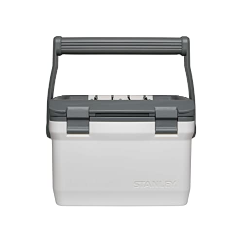 Stanley Adventure Outdoor Cooler 6.6L Polar White Podwójne ścianki z izolacją piankową Bez BPA Chłodziarka skrzyniowa Trwała lodówka kempingowa Wytrzymała turystyczna Stanley Adventure Outdoor Cooler 6.6L Polar White Podwójne ścianki z izolacją piankową Bez BPA Chłodziarka skrzyniowa Trwała lodówka kempingowa Wytrzymała turystyczna
