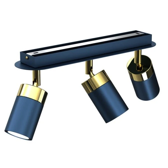 Lampa sufitowa JOKER NAVY BLUE/GOLD 3xGU10 MLP7724 Milagro - obrazek 3