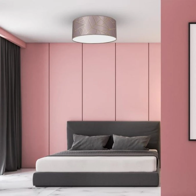 Lampa sufitowa ZIGGY PINK Gold/Pink 2xE27 MLP7585 Milagro - obrazek 3