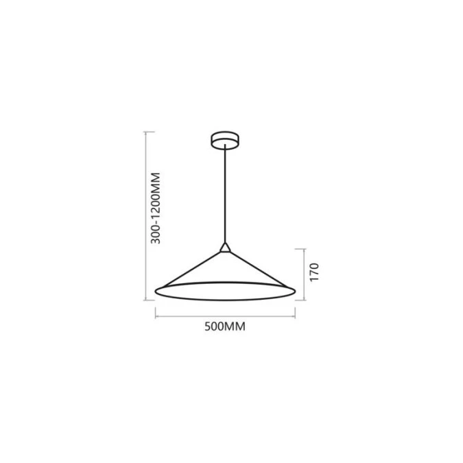 Lampa wisząca Fuji Ø50cm 1xE27 MLP0645 Milagro - obrazek 2