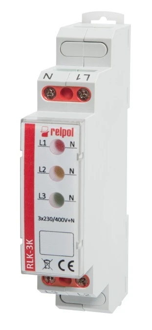 Lampka modułowa 3‑fazowa czerwona/żółta/zielona 400V AC LED RLK‑3K 863028 - obrazek 1
