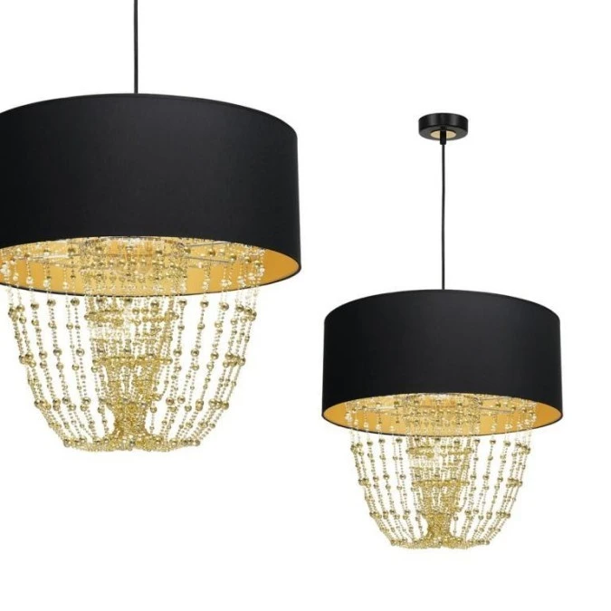 Lampa wisząca ALMERIA BLACK/GOLD 1xE27 MLP6442 Milagro - obrazek 1