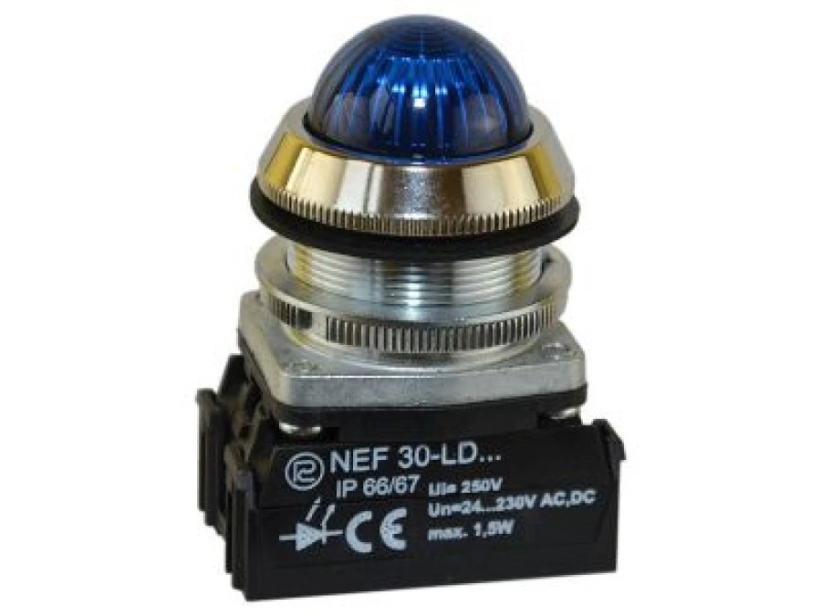 Lampka NEF30 stroboskopowa 24V‑230V biała W0‑LDU1‑NEF30‑FLASH B - obrazek 1