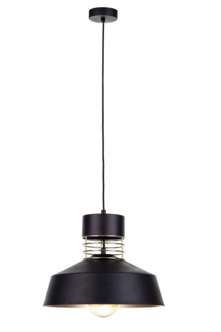 Lampa wisząca nowoczesna loftowa 1xE27 TITANIUM GOLD/BLACK - obrazek 1