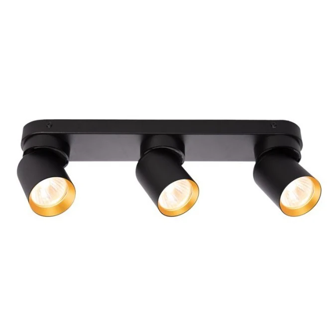 Lampa sufitowa Andy 3xGU10 Czarny + Złoty ML9937 Milagro - obrazek 2