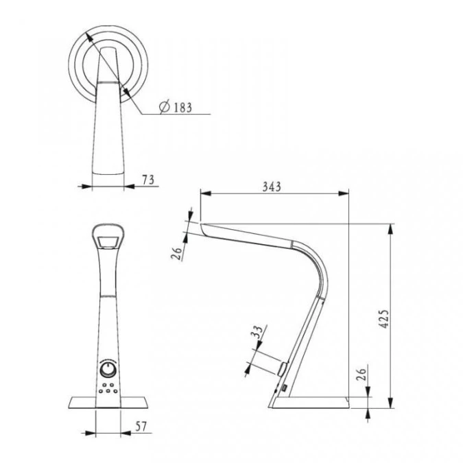Lampka biurkowa BERKANE srebrna, wielofunkcyjna z wbudowanym LED 790Lm, regulacja barwy światła K‑BL1063 SREBRNY Kaja Lighting - obrazek 2