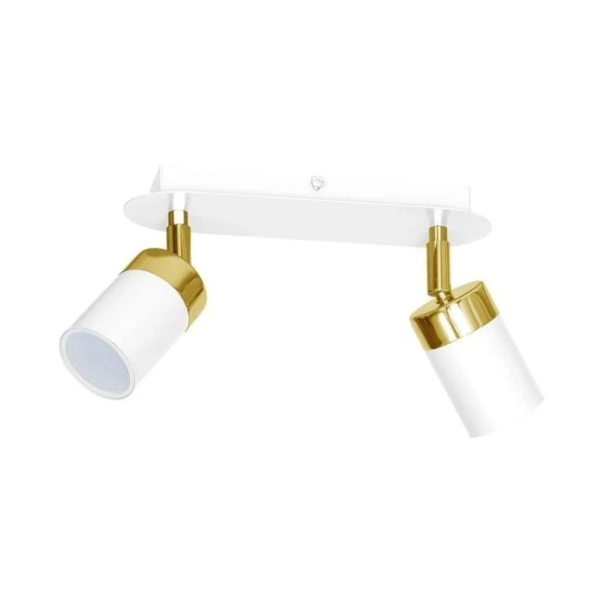 Lampa sufitowa JOKER WHITE/GOLD 2xGU10 MLP6129 Milagro - obrazek 1