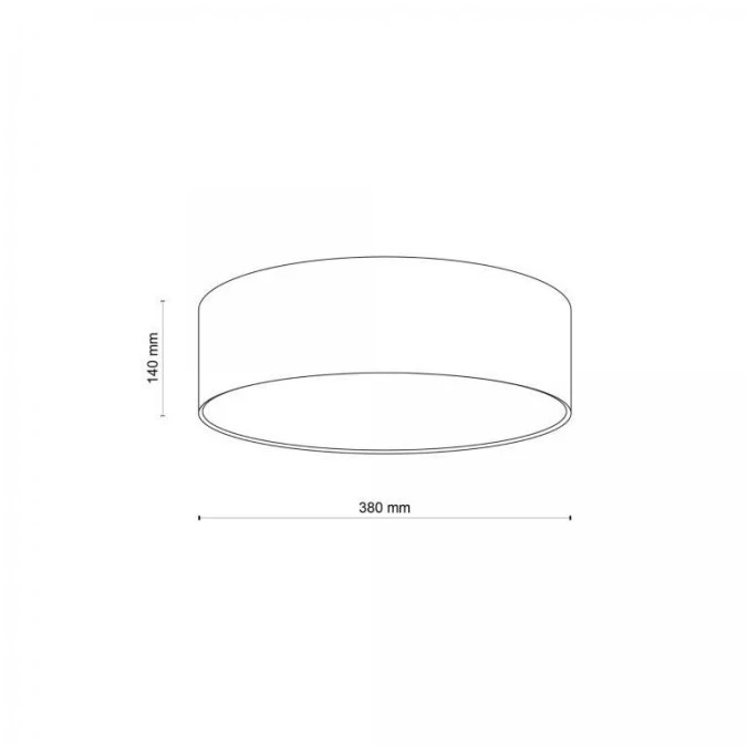 Lampa sufitowa / plafon RONDO KIDS różowa/biała 3228 TK Lighting - obrazek 3