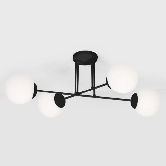 Lampa sufitowa SAVOY cztery mleczne szklane klosze kule K‑4924 Kaja Lighting - obrazek 1