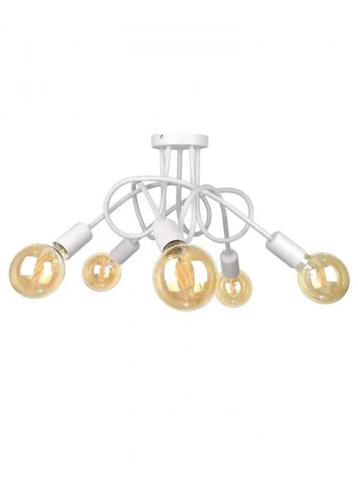 Lampa sufitowa nowoczesna 5xE27 RUMBA WHITE - obrazek 1