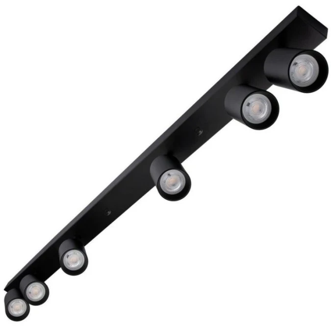Lampa sufitowa EYES VI reflektor plafon litwa 6xGU10 regulowane tuby kolor czarny MK MEGAKABEL - obrazek 2
