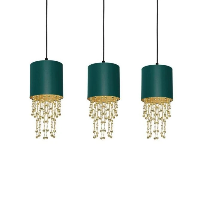 Lampa wisząca ALMERIA GREEN/GOLD 3xE27 MLP64500 Milagro - obrazek 3