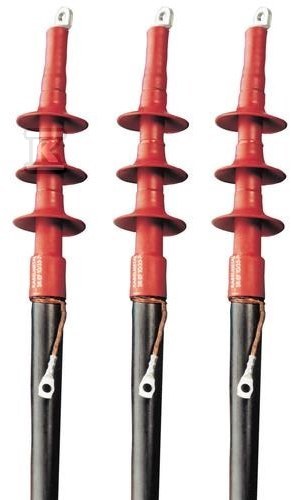 Głowica napowietrzna 3x24MONOe1.240 (70-240mm2) termokurczliwa 12/20kV do kabli 1-żyłowych ekranowanych o izolacji polimerowej, zestaw na 3 żyły EUROMOLD 3X24MONOE1.240
