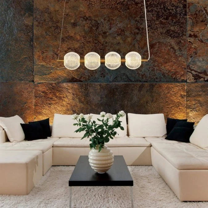 Lampa wisząca Diamond 4 4xLED CCT złota LP‑2202/4L GD Light Prestige - obrazek 2