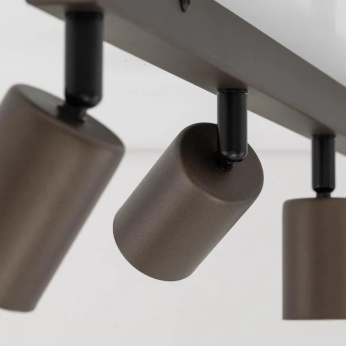 Lampa sufitowa brązowa 4x reflektorki na listwie TOP BROWN 6182 TK Lighting - obrazek 2