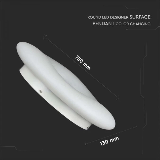 Lampa Wisząca LED 78W 8500lm Biała Ściemniana Okrągła 213969 - obrazek 3